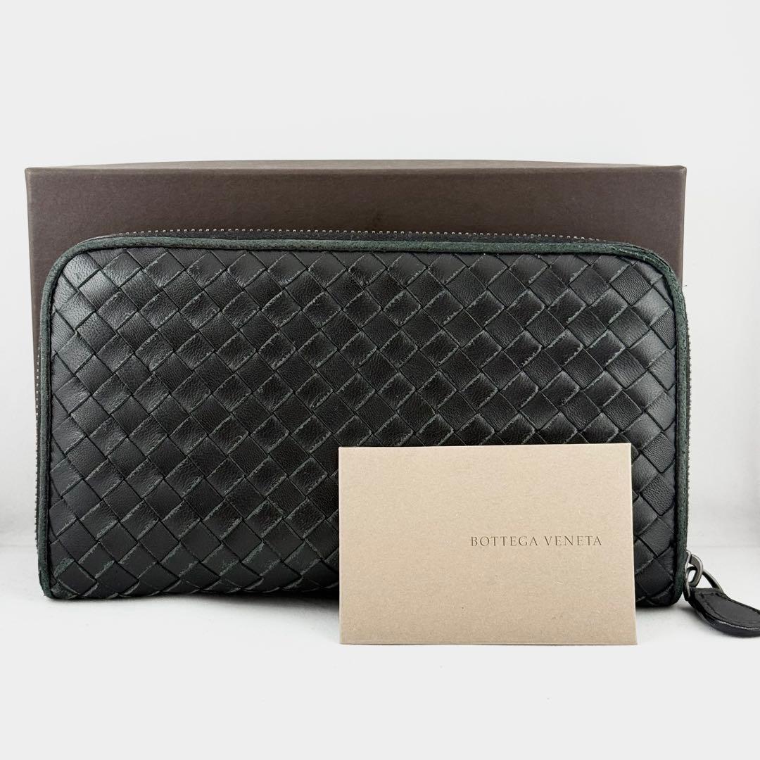 ✨️美品✨️ボッテガヴェネタ ロングウォレット 長財布 ラウンドファスナー 黒