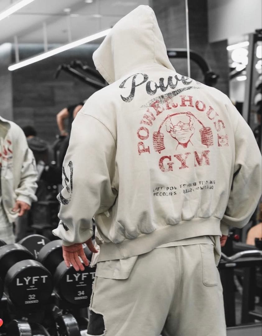 LÝFT × POWER HOUSE GYM パーカー　パンツセット　Lサイズ