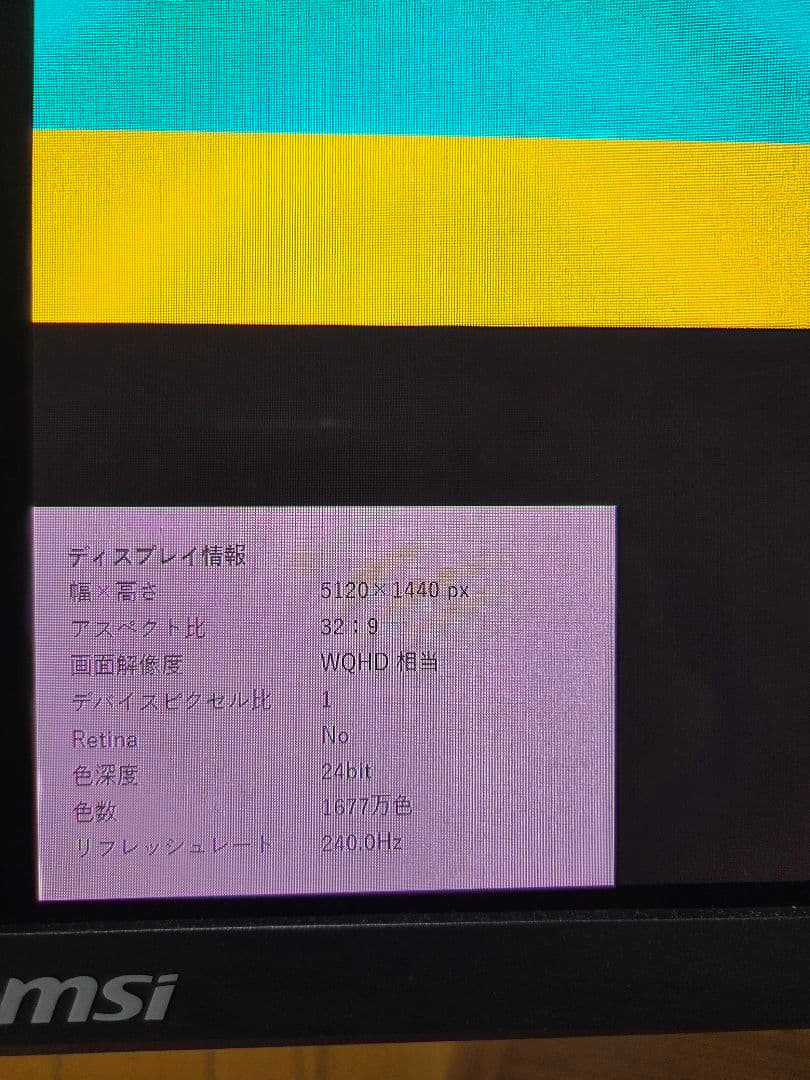 MSIMPG491CQPXQD-OLED 湾曲有機EL 240Hzウルトラワイド