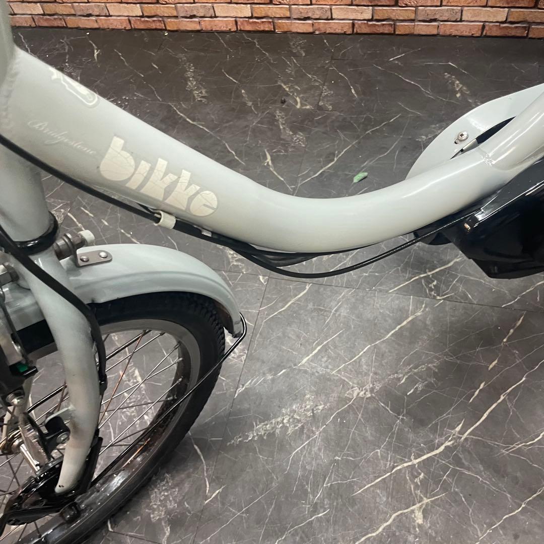 引き取り価格【79】電動自転車 ブリヂストン bikke ブルーグレー