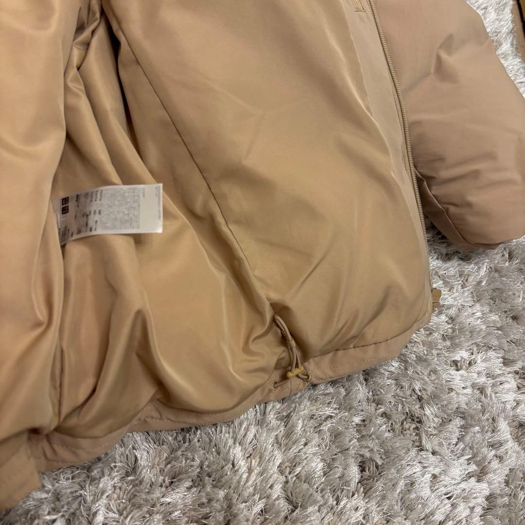 UNIQLOユニクロ シームレスダウンパーカー ベージュ XL レディース
