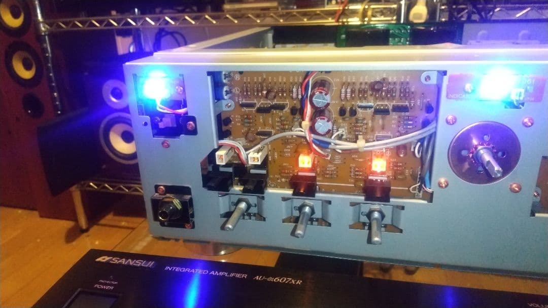 SANSUI AU-α607XR ステレオアンプ メンテナンス施工済み