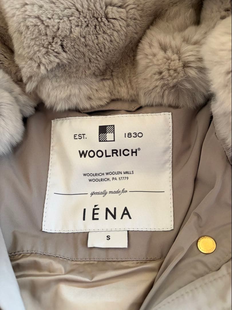 ウールリッチ IENA別注 ダウン COCOON ESKIMO グレージュ　S