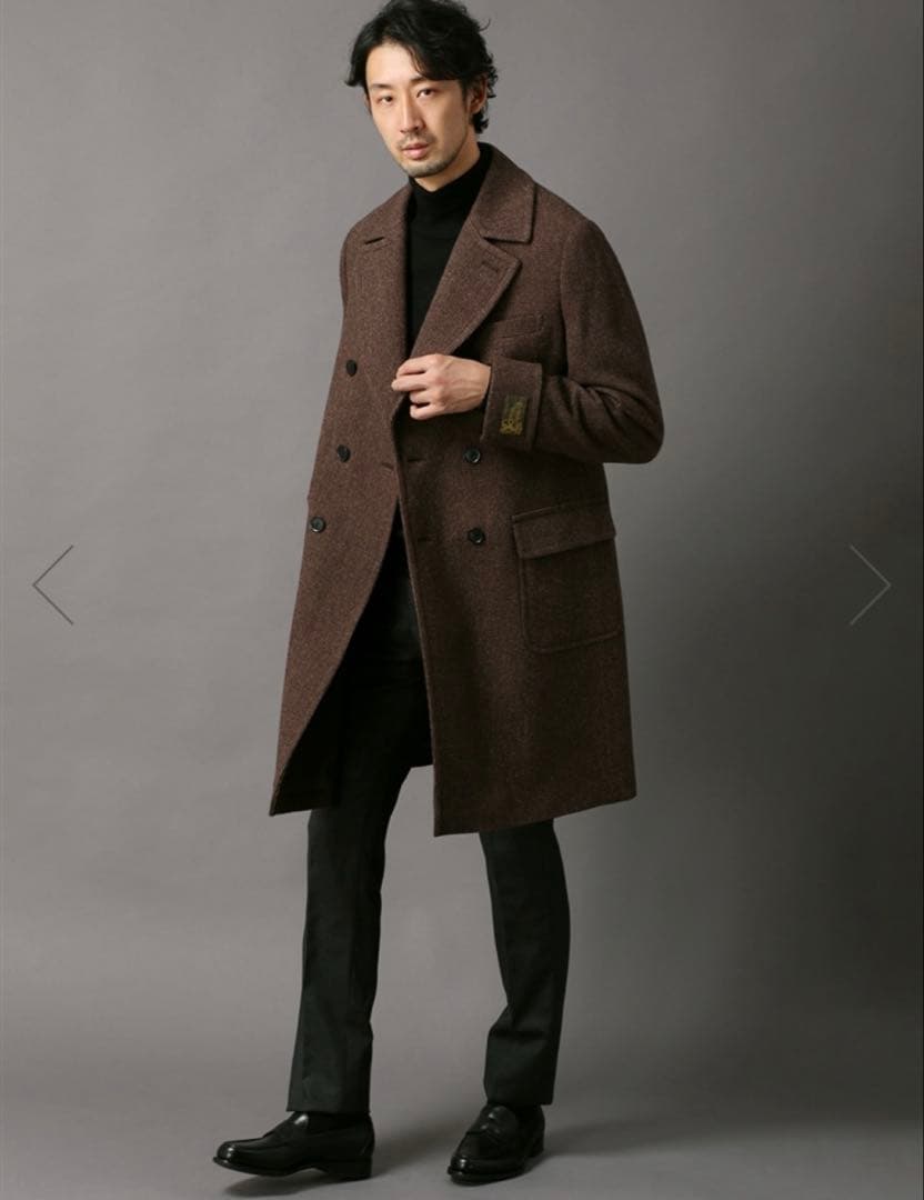 極美品 Universal Language ブリティッシュウールコート