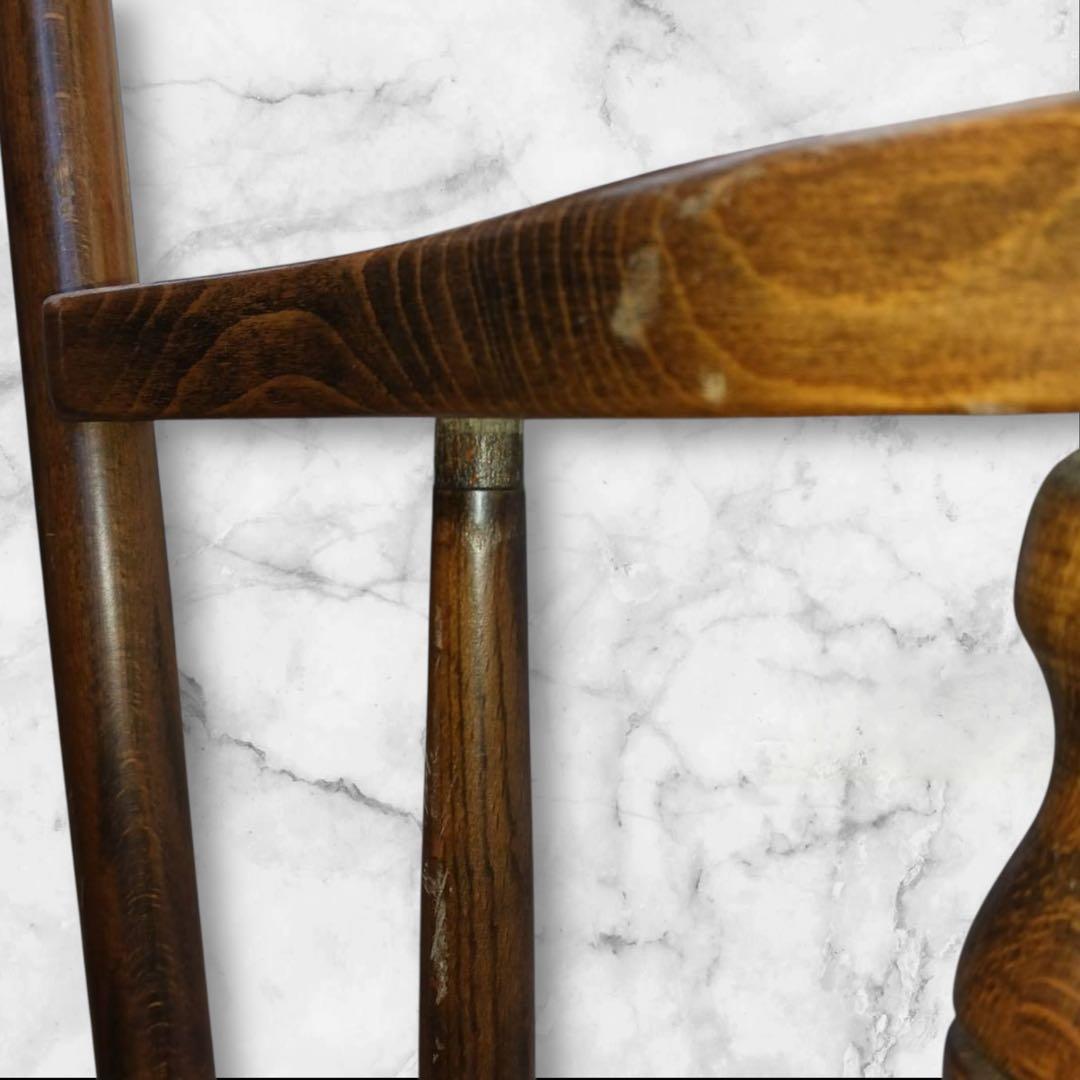 ②OGUNI ロッキングチェア 木製椅子 アームチェア ヴィンテージ 古家具