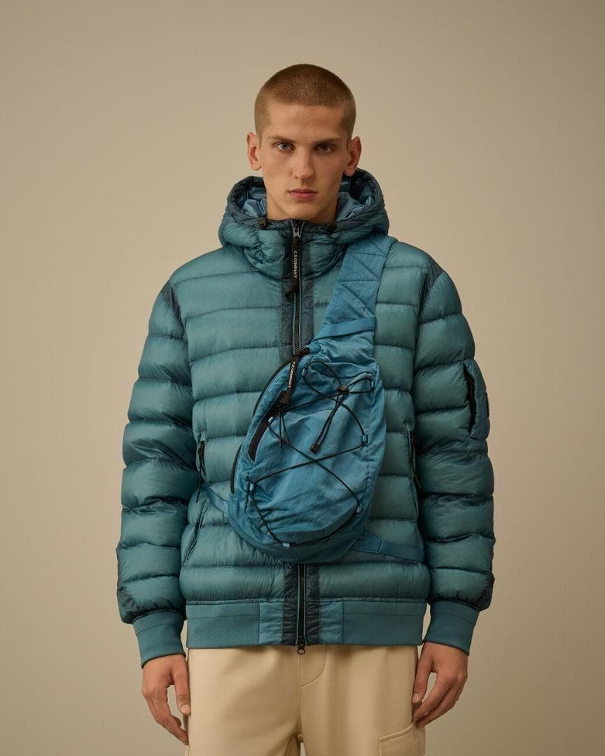 【定価4.2万/あおば着用】C.P.Company ボディ バッグ ブルー