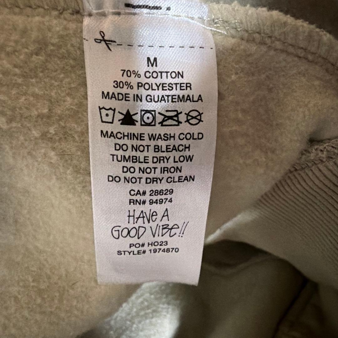 【ロー】美品 STUSSY ステューシー パーカー ベージュ Mサイズ