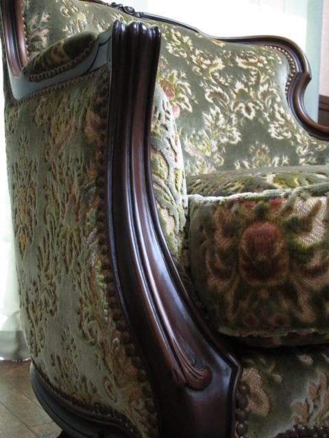 カリモク domani ドマーニ Louis XV 1人掛け ソファ 定価46万