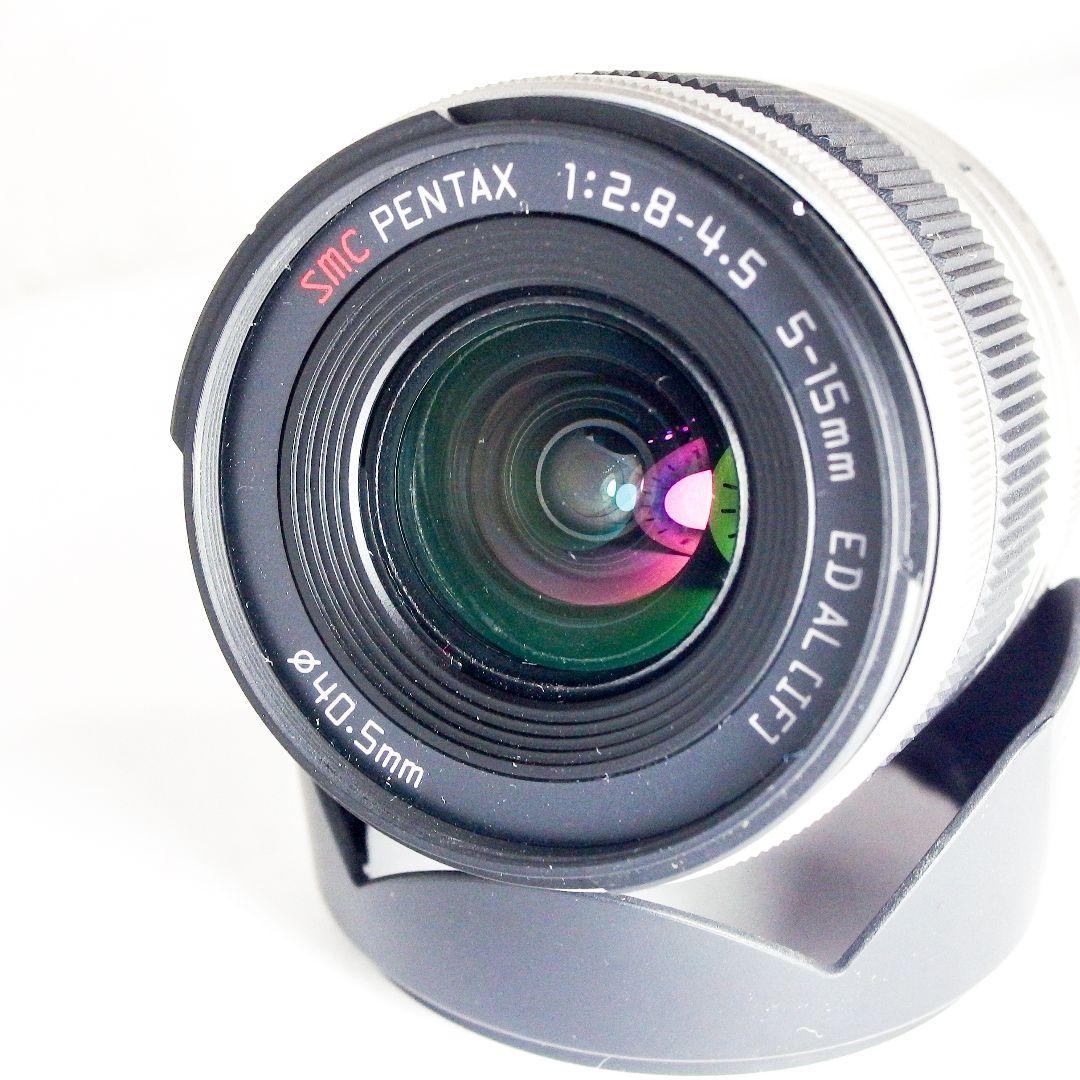 完動美品 PENTAX Q7 シルバー ダブルズームセット 元箱バッテリー充電器