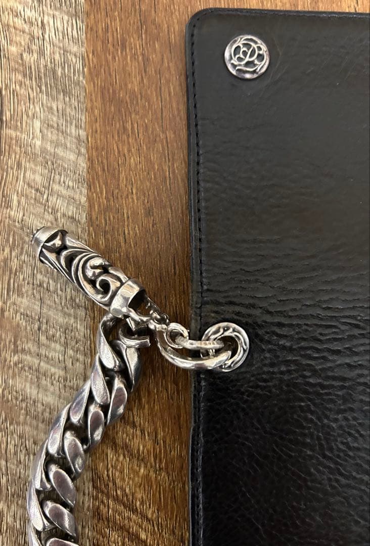 CHROME HEARTS 1ZIPウォレット　クラシックウォレットチェーン
