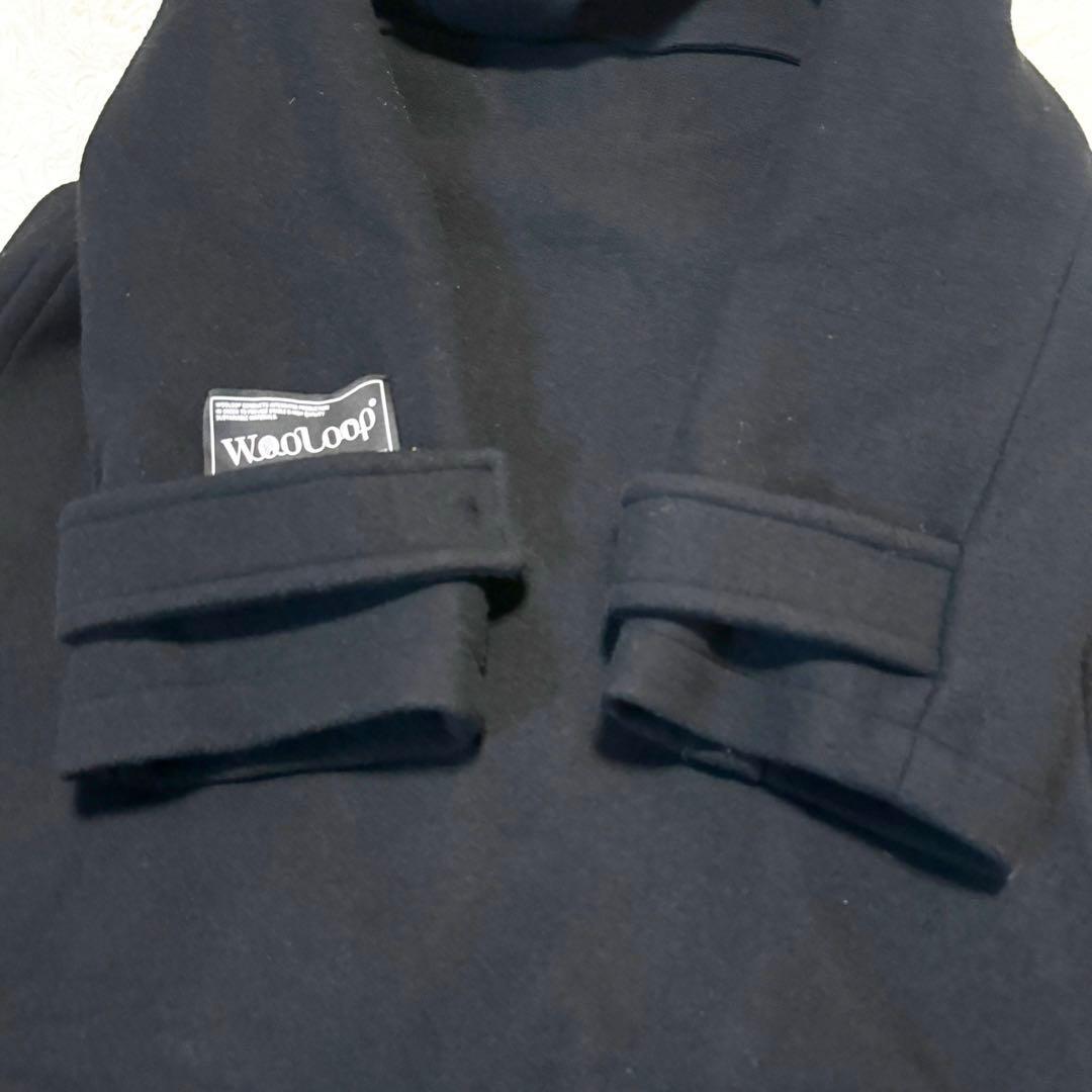 現行 美品 ミラオーウェン ロングダッフルコート ブラックWooloop