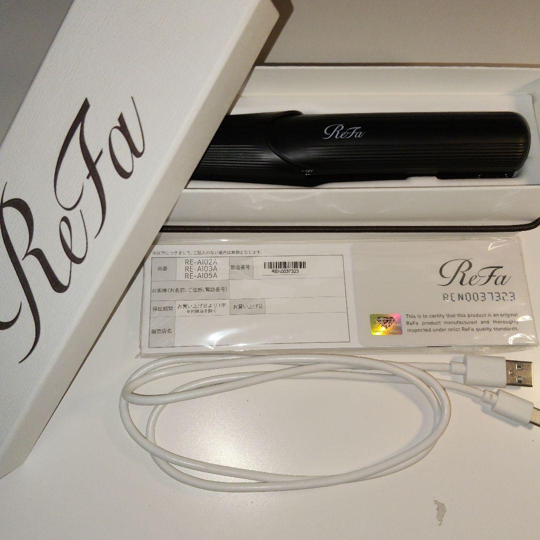リファ フィンガーアイロン コードレス ブラック 黒 ミニアイロン ホルダー