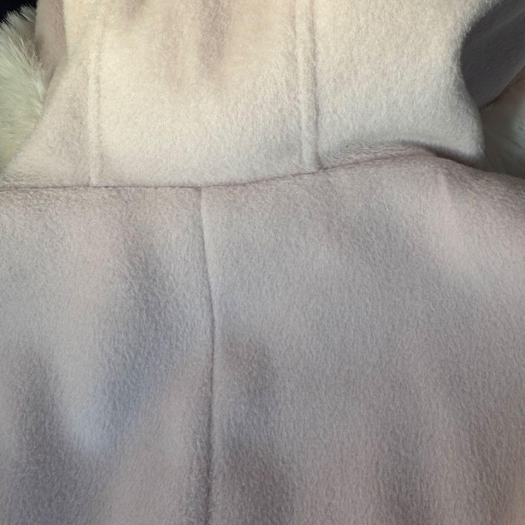 未使用級　LIZLISA ビジューリボンショートフードコートピンク フリーサイズ