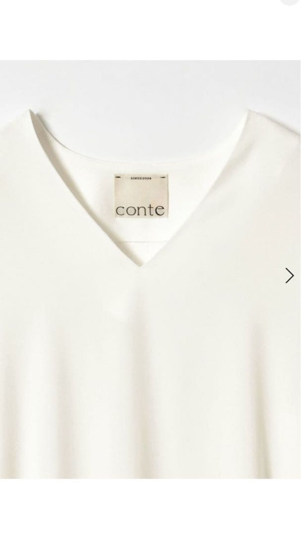 ＜conte＞Vネック ブラウス　ユナイテッドアローズ