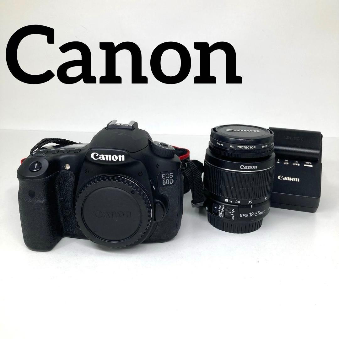美品　Canon　一眼レフ　EOS 60D　ズームレンズ EF-S18-55mm