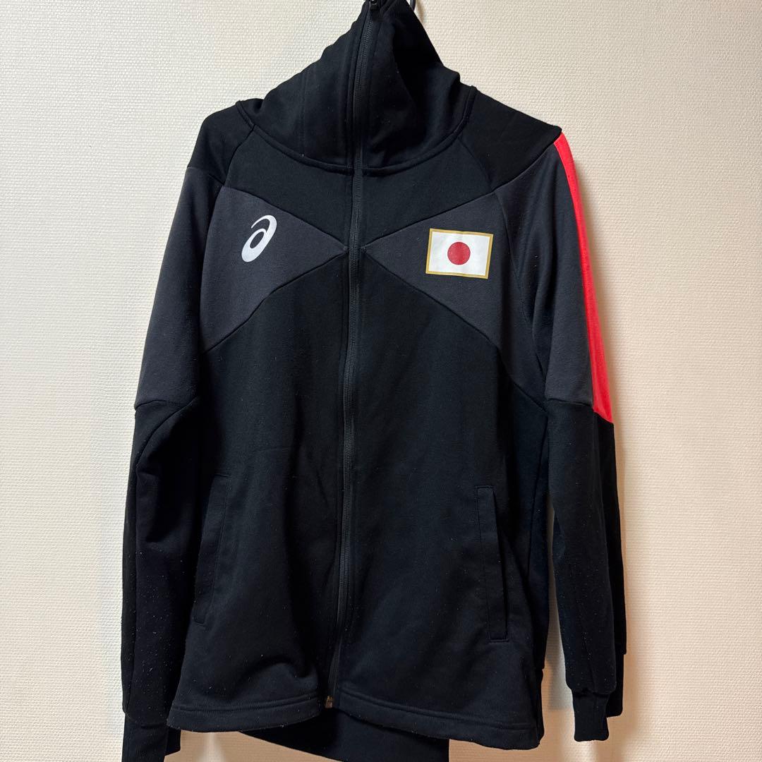 レスリング　日本代表 ジャージジャケット＆パンツ セット　asics XL
