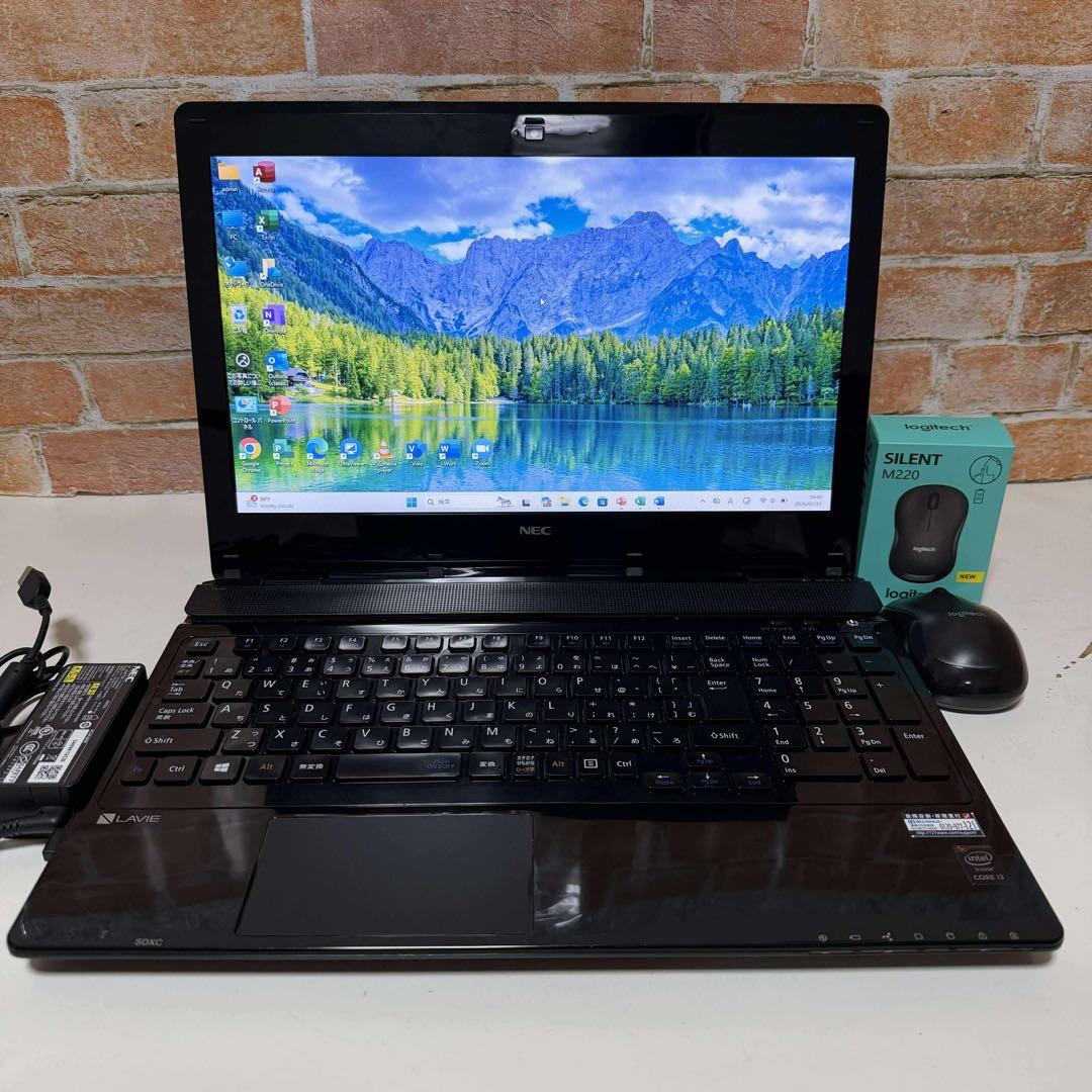 NECノートPC BRUーRE SSD Windows11 Pro オフィス付き