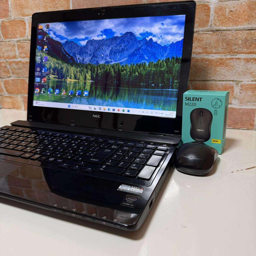 NECノートPC BRUーRE SSD Windows11 Pro オフィス付き