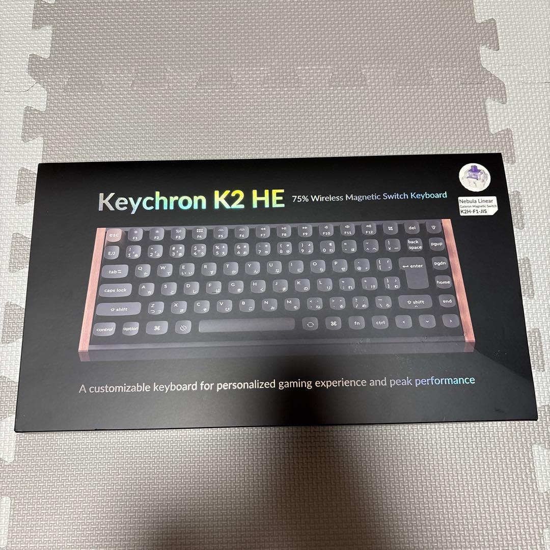 Keychron K2 HE 75% ワイヤレスキーボード 本体（ブラック）