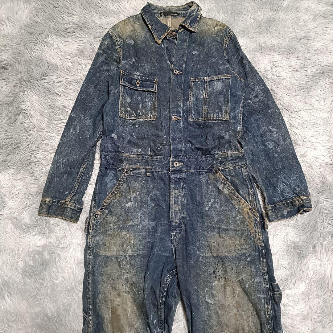 ジョンブル つなぎ デニムサロペット エンジニアオールインワン JOHNBULL