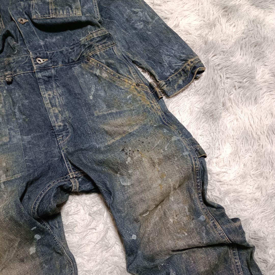 ジョンブル つなぎ デニムサロペット エンジニアオールインワン JOHNBULL