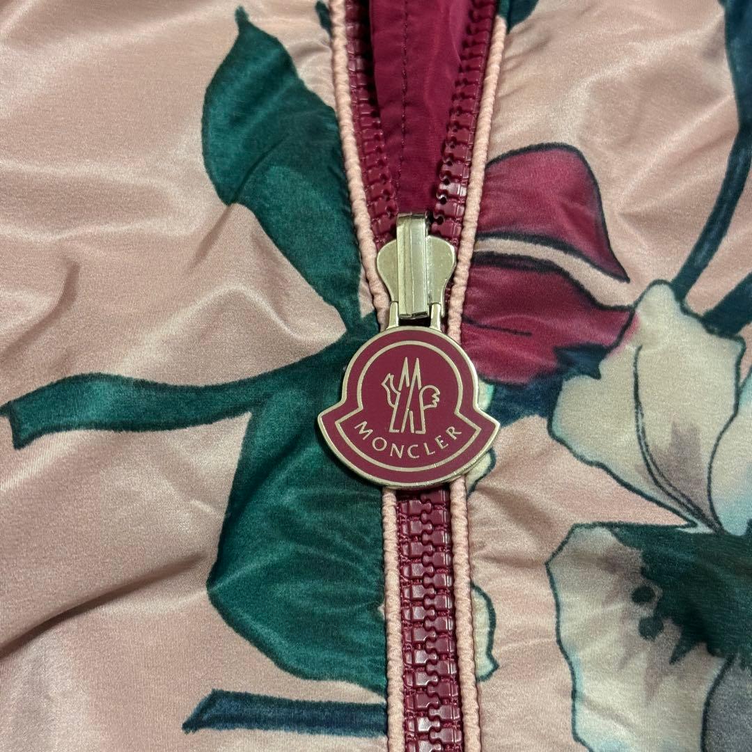 美品　モンクレール　リバーシブルコート　花柄　00(S位)