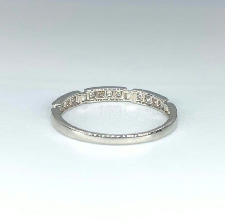 プラチナ950 天然ダイヤモンド　0,10ct リング ＃11