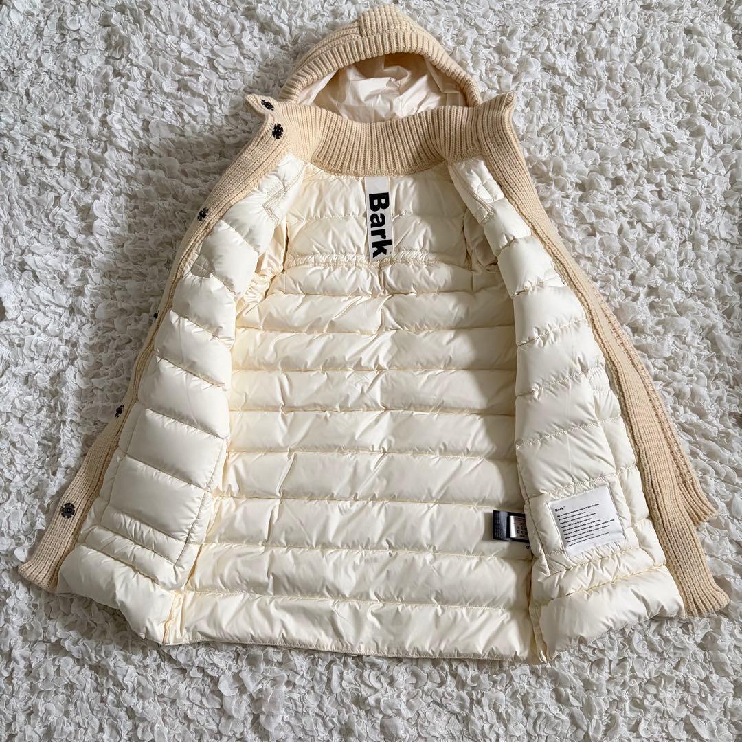 【未使用級】バークBARK ダウンジャケット　ダッフルコート　ニットダッフル