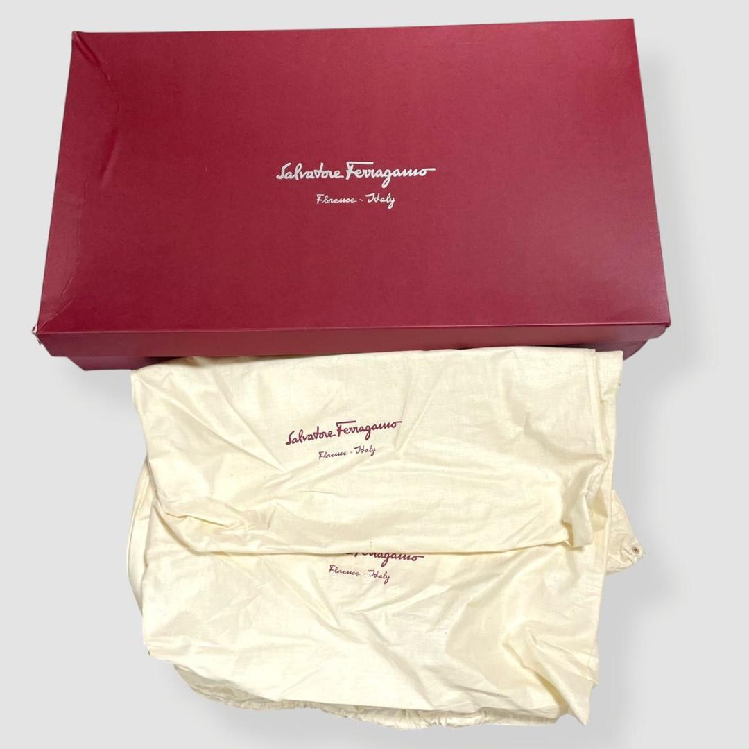 美品　Ferragamo　フェラガモ　ロングブーツ　ブラウン　ガンチーニ　レザー