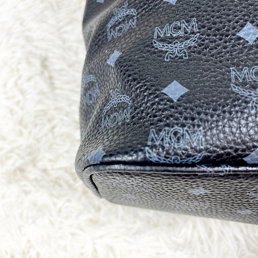 【希少】MCM トートバッグ ヴィセトス モノグラム ロゴ金具 肩掛け A4