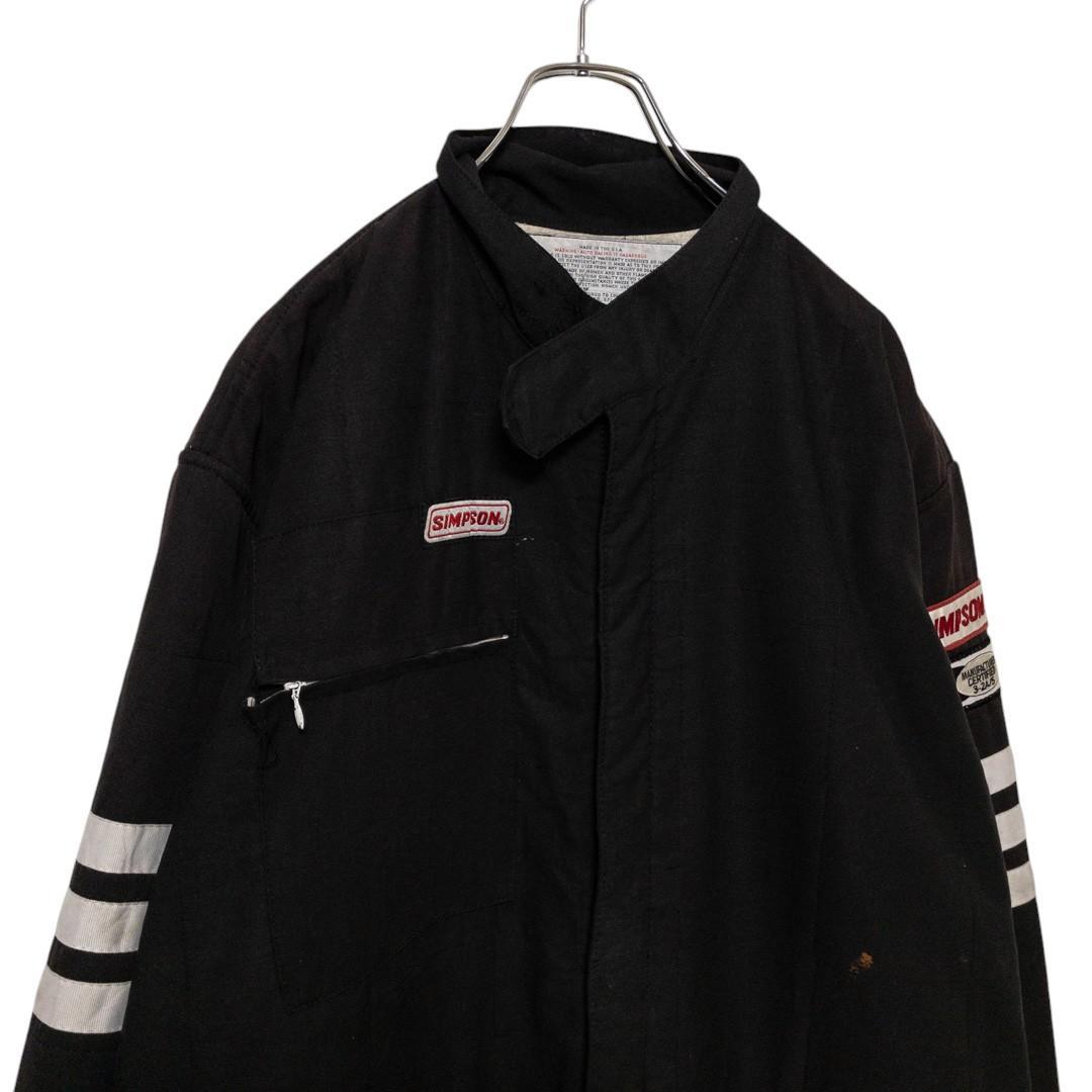 ☆SIMPSON☆ オールインワン ツナギ ロゴ刺繡ジャンプスーツ C-4287