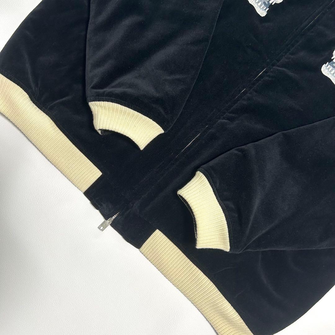 希少RADIALL ラディアル スーベニアジャケット L ブラック スカル刺繍