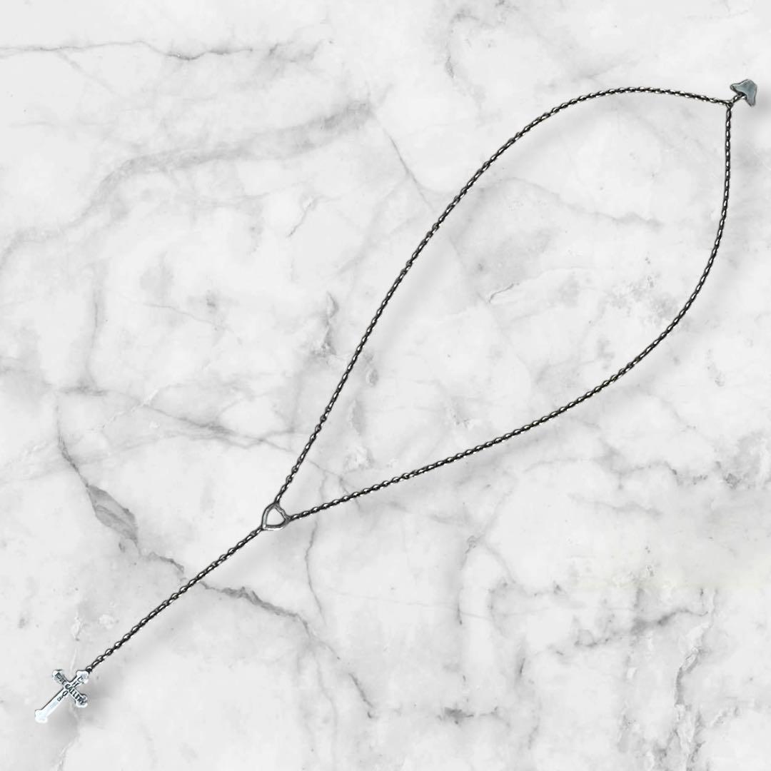 RUDE GALLERY CHAOS DESIGN クロスネックレス　ロゴマーク