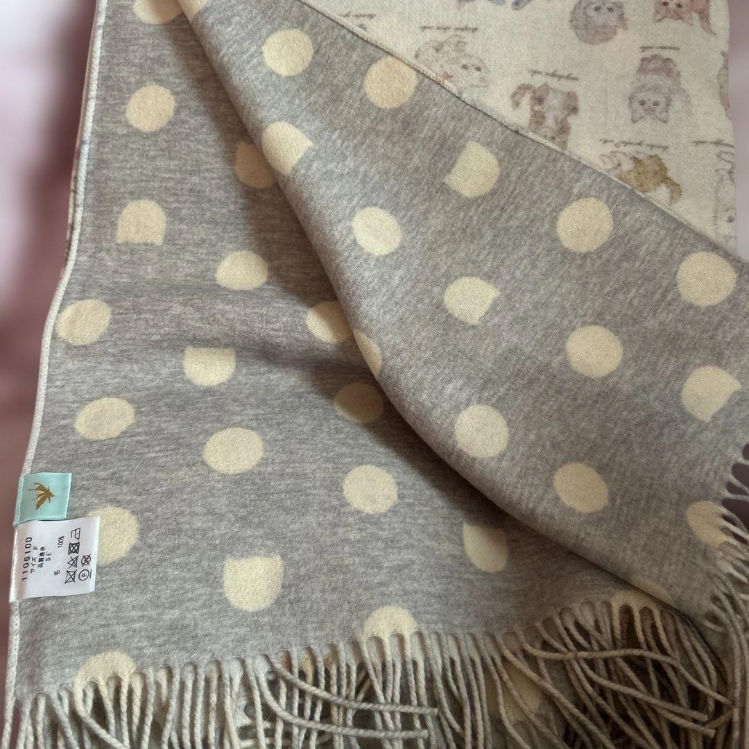 いちご♪　新品未使用　フランシュリッペ　ストール　ねこ図鑑