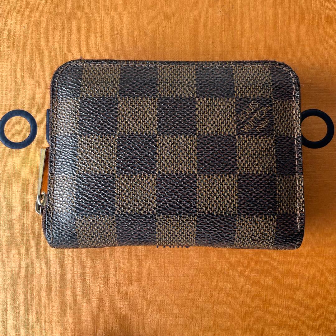 ルイヴィトン ダミエ ケース コンパクト財布 ジッピー　 N63070