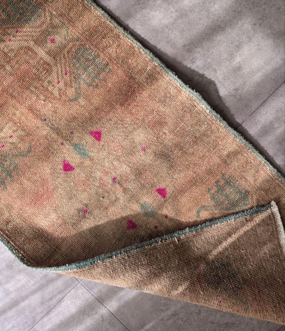 ヴィンテージラグ　トライバル　トルコ　マット turkish rug