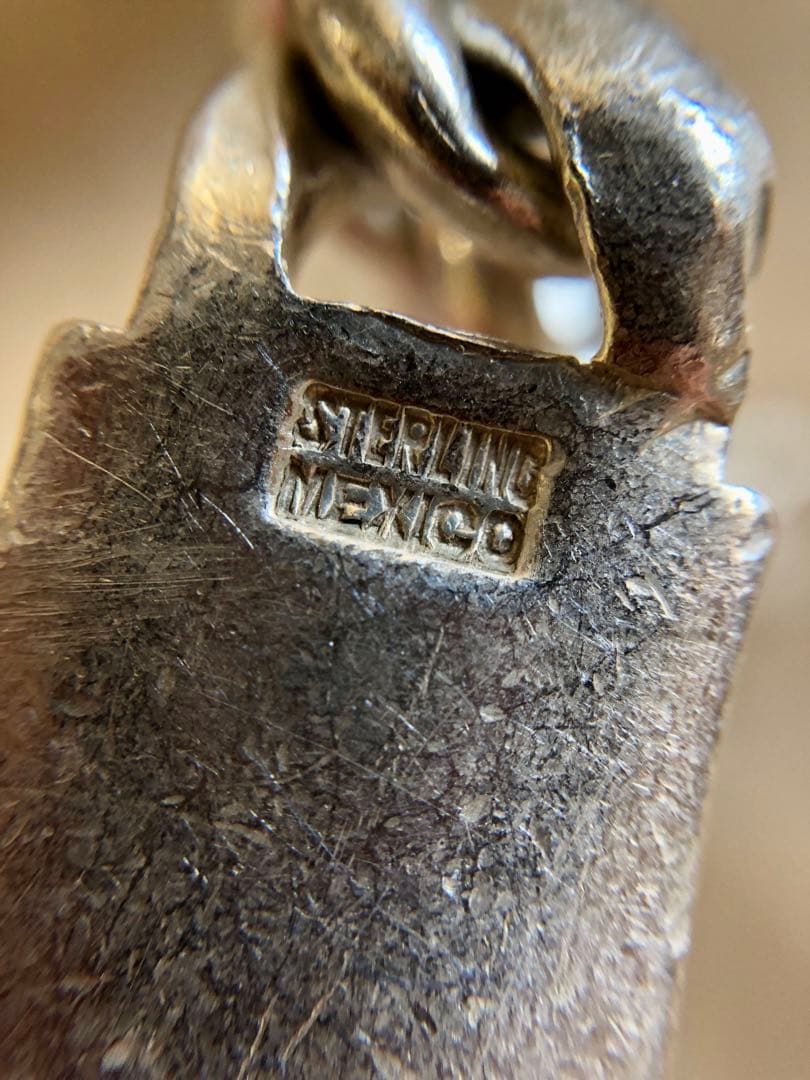 メキシコ製 old vintage 925 IDブレスレット