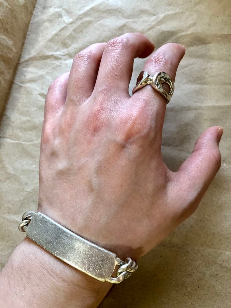 メキシコ製 old vintage 925 IDブレスレット