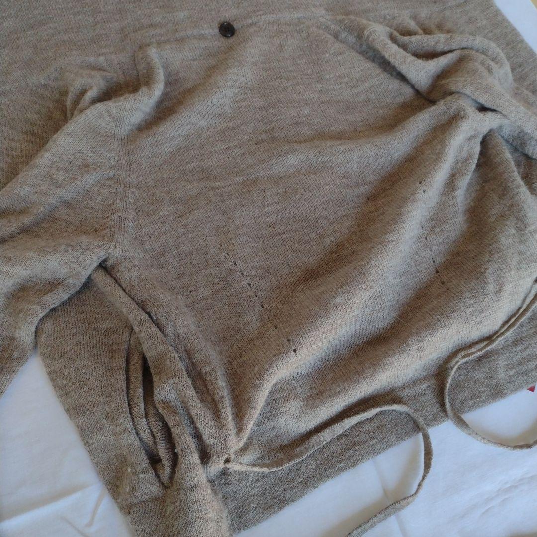 ANN DEMEULEMEESTERブラウンベージュ カーディガン/セーター34