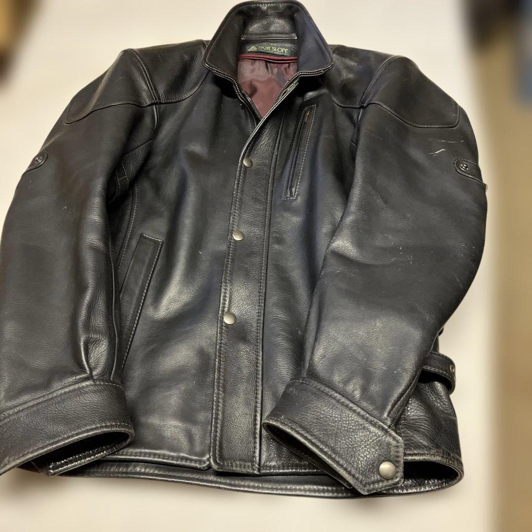 ブラック ライダースジャケット　ペアスロープMサイズ