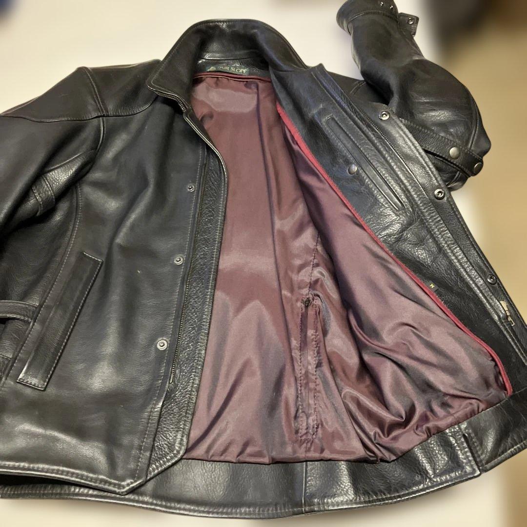 ブラック ライダースジャケット　ペアスロープMサイズ