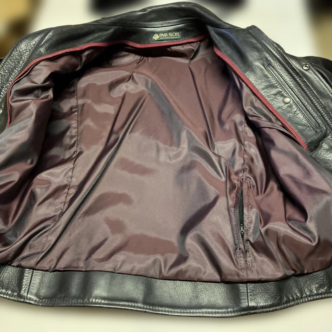 ブラック ライダースジャケット　ペアスロープMサイズ