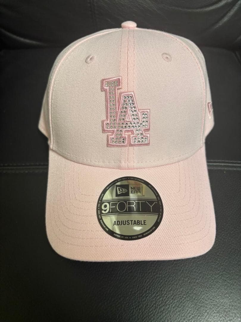 9FORTY Rhinestone ラインストーン ロサンゼルスドジャースピンク