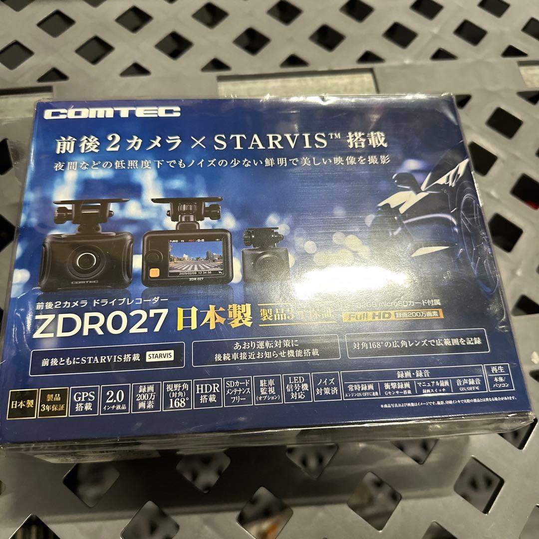 コムテック ドライブレコーダー ZDR027 前後2カメラ 前後STARVIS