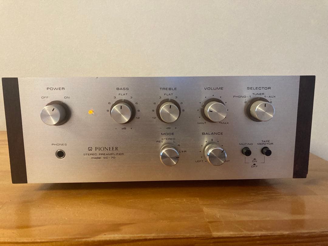 Pioneer SC-70 + TRIO M-6000 アンプ セット