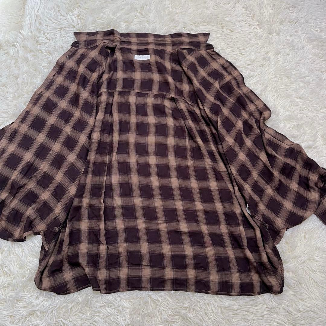 RIVE DROITE ウォッシュドチェックシャツ　ベージュ