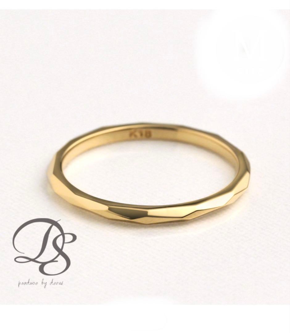 18金ゴールドリング Mサイズ