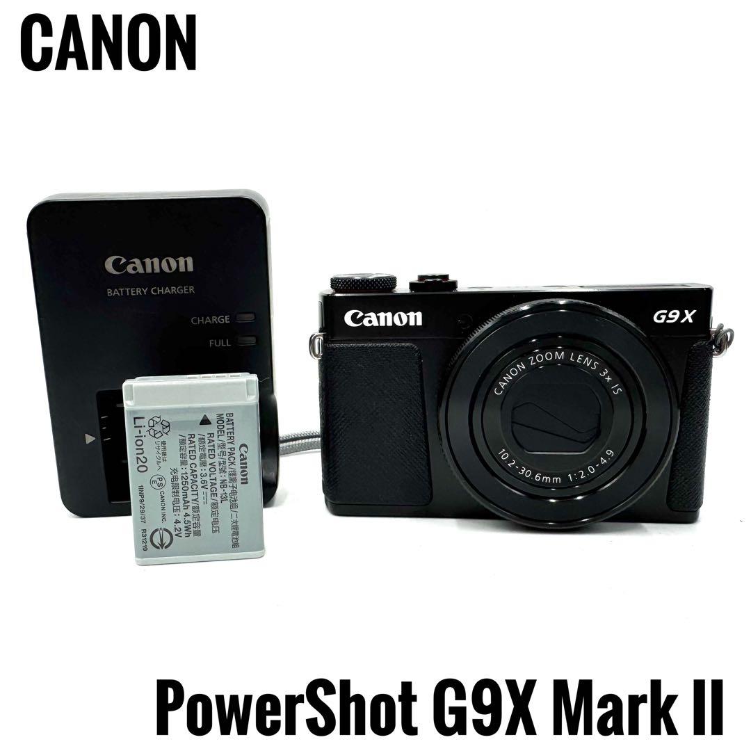 美品 Canon キャノン PowerShot G9X Mark II ブラック