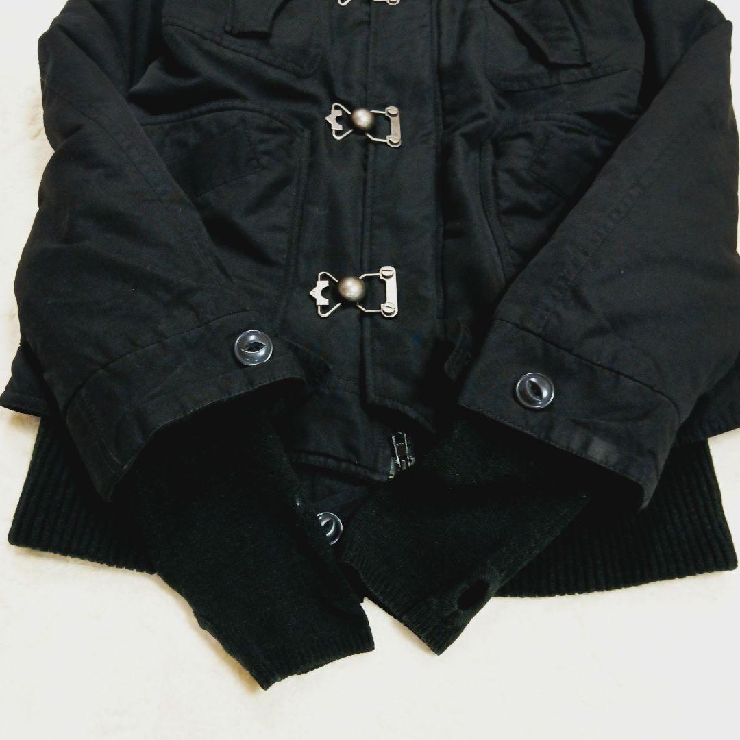 SLY スライ ラクーンファーモッズコート フェアリーグランジ ブラック Y2K