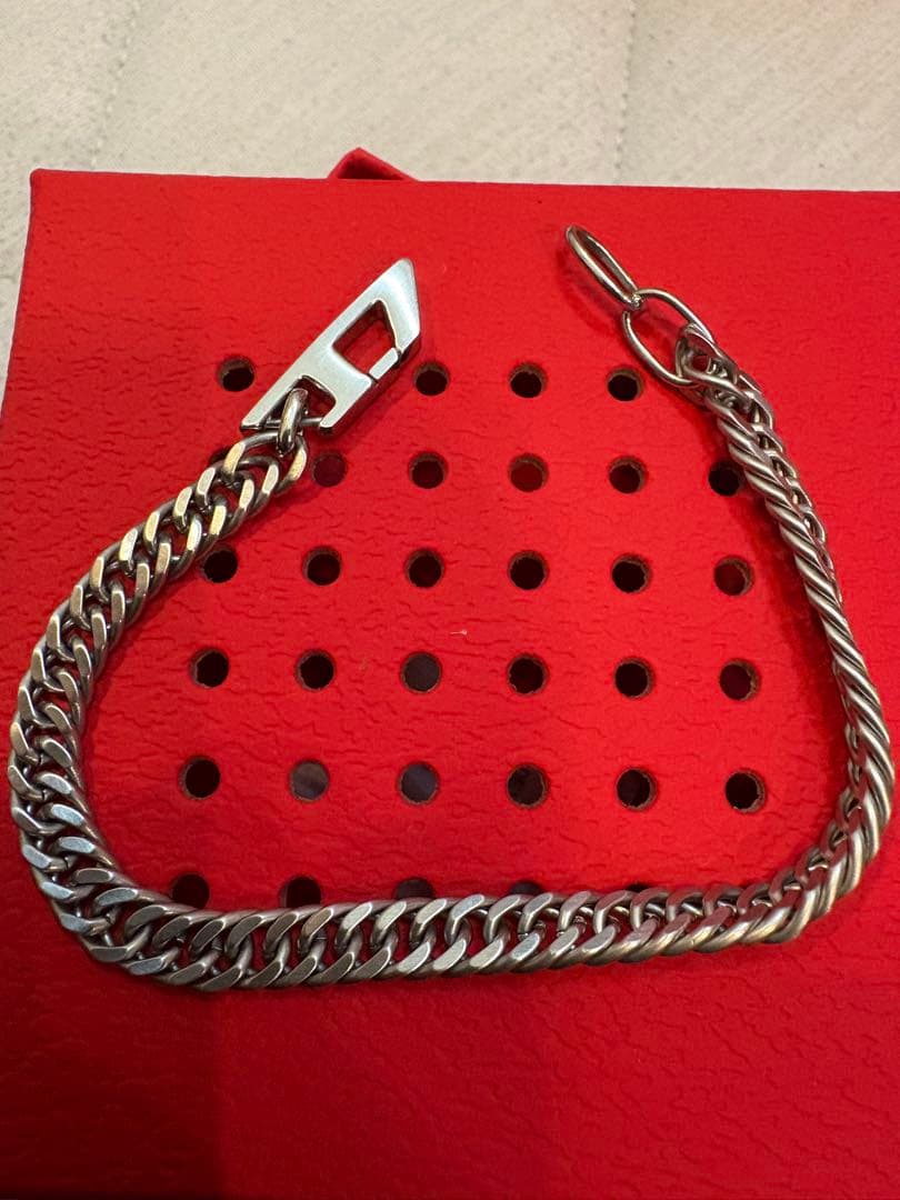 ステンレススチール チェーンブレスレット シルバー